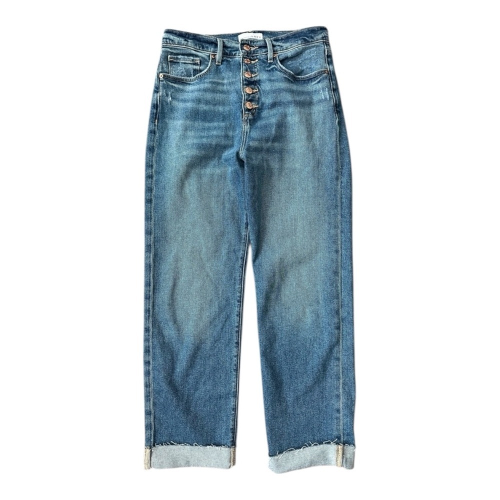 LOFT The Straight button up cuffed jeans 29/8